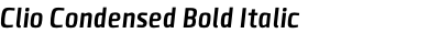 Clio Condensed Bold Italic